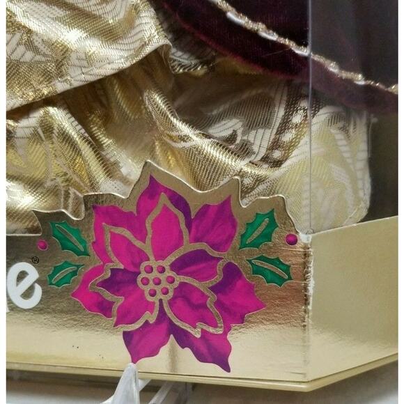 VTG 1996 Holidays SPECIAL EDITION Barbie Doll 15646 Red Gold Faux Fur Trim Hat - Picture 3 of 12